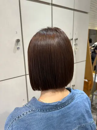 ミディアム 美髪矯正/渡辺 りんのヘアスタイル