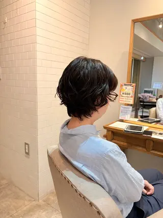 ショート パーマ ゆとり 茨木/大阪/パーマのヘアスタイル