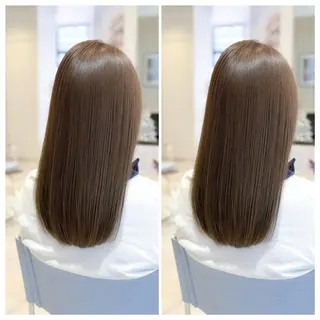 カラー セミロング 透明感カラー /タツトミ　🫧のヘアスタイル