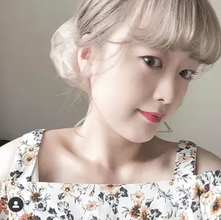 セミロング カラー パーマ ヘアアレンジ キッズ stylist 🌸 kana.のヘアスタイル
