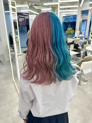 ロング カラー ブリーチ指名No.1 Daikiのヘアスタイル