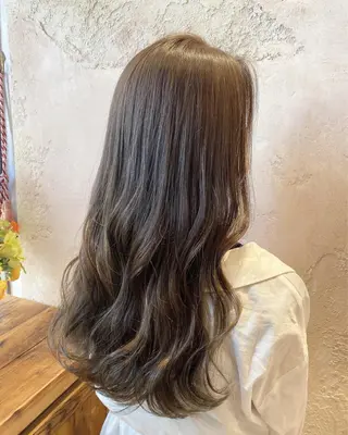 セミロング 韓国風ヘア✻透明感 カラー✻yukaのヘアスタイル