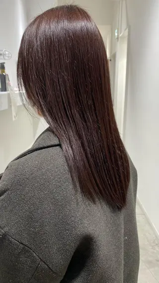 セミロング カラー hair shioのヘアスタイル