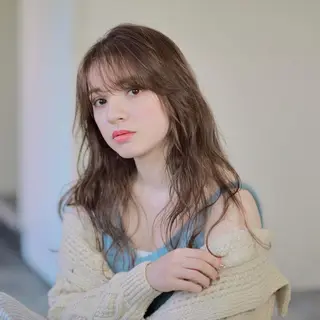 セミロング カラー パーマ 💈LuTa💈_ 公式_NewOpenのヘアスタイル