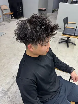 ショート パーマ メンズ メンズ専門サロン wokeのヘアスタイル
