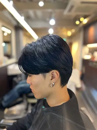 ミディアム メンズ きょーすけ 💈barberのヘアスタイル