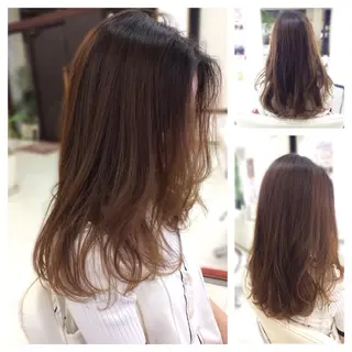 セミロング いけだ ゆうのヘアスタイル