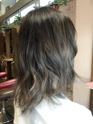 ミディアム セミロング ロング カラー 原宿サロン代表 デザインカラー伊藤卓のヘアスタイル