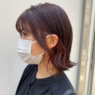 ミディアム カラー 🪭risa 暖色/レイヤー🪭のヘアスタイル