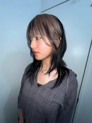 ミディアム 💥ウルフカット デザインあんな💥のヘアスタイル