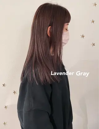 セミロング カラー 市川 千夏のヘアスタイル