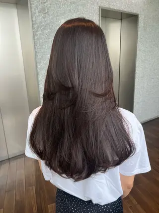 ロング 縮毛矯正／ストレート /yuyaのヘアスタイル