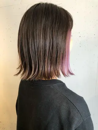 ミディアム カラー 東 みのりのヘアスタイル