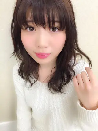ミディアム セミロング ロング カラー パーマ 【滝川市 美容師】 髙橋昌也のヘアスタイル