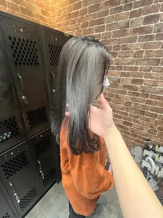 ミディアム カラー パーマ ヘアアレンジ メンズ キッズ ネイル マツエク・マツパ アイブロウ 久木原 ゆりのヘアスタイル