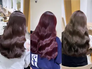 ロング ヘアアレンジ カラー 落合しほ/韓国ヘア/ 髪質改善/縮毛矯正のヘアスタイル