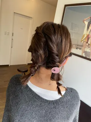ヘアアレンジ CURE 朱梨のマツエク・マツパデザイン