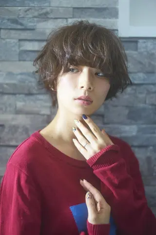 ショート カラー 🐱higajo🐱 比嘉門(ヒガジョウ)のヘアスタイル