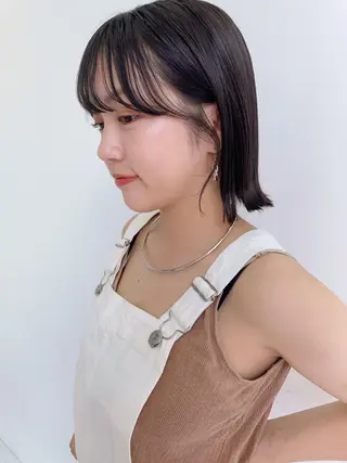 ミディアム カラー パーマ 💖美髪矯正💖 辻未侑のヘアスタイル