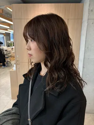 ミディアム パーマ 🎀レイヤー/パーマ カラー/ai🎀のヘアスタイル