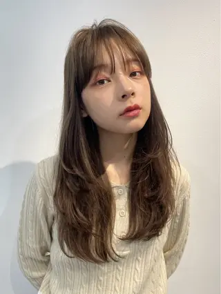ロング 🎀𝑹𝑰𝑲𝑶 🎀【福島・梅田】のヘアスタイル