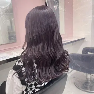 カラー セミロング 🤍透明感カラー🤍 似合わせ🤍AINEのヘアスタイル