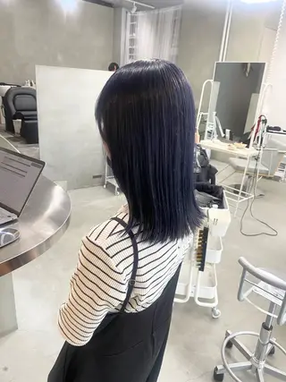 ミディアム カラー 前橋 姫奈のヘアスタイル