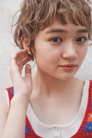 ショート カラー 岡安優太 顔まわり似合せが得意のヘアスタイル