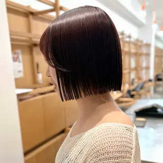 ショート カラー ヘアアレンジ パーマ/暖色/ボブ イワタテ🇰🇷のヘアスタイル