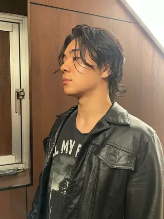 ミディアム メンズ 東 航平のヘアスタイル