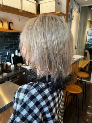 ミディアム 野上 優子のヘアスタイル