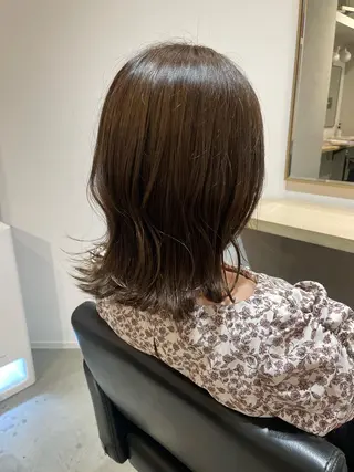 ミディアム カラー レイヤー♡ 石川優奈のヘアスタイル