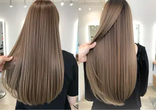 ロング カラー ヘアアレンジ VIM hairおもろまち店のヘアスタイル