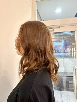 セミロング カラー レイヤー✨パーマ 🌙 nanacoのヘアスタイル