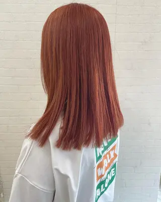 セミロング カラー 立川 奈那子のヘアスタイル