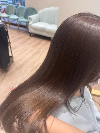 ロング カラー 河添 麗菜のヘアスタイル