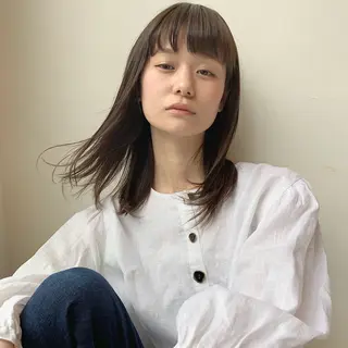 ミディアム Minami Yuiのヘアスタイル
