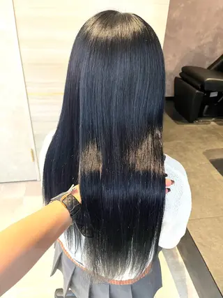 ロング カラー 🤍あみ🤍暗髪オリ ーブ特化🌿髪質改善のヘアスタイル