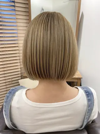 ミディアム カラー ハイライト⭐️上野 高広のヘアスタイル