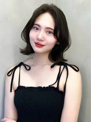ミディアム 大宮🤍縮毛矯正 レイヤー🪽なるのヘアスタイル