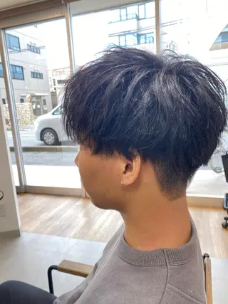 ショート カラー パーマ メンズ 高橋 一樹のヘアスタイル