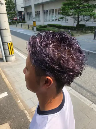 ショート カラー メンズ 堤太志 メンズパーマ特化のヘアスタイル