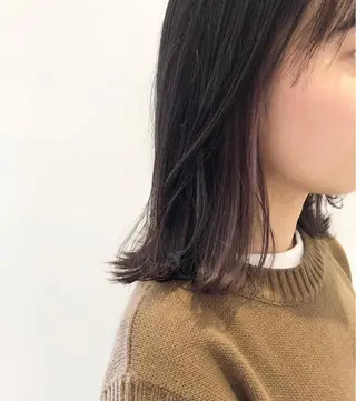 ミディアム カラー 石井 紫文のヘアスタイル