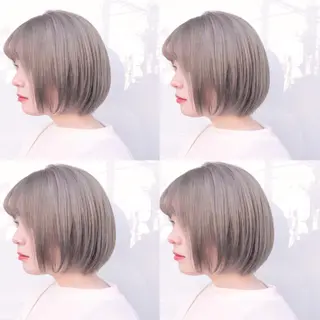 ミディアム カラー ウルフカット ハッシュカット/七海のヘアスタイル