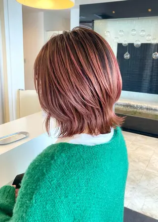 ミディアム 村本 千優のヘアスタイル