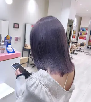 ミディアム カラー 韓国風ハッシュカット 似合わせレイヤー池袋のヘアスタイル