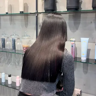 ロング カラー YUIKA☆髪質改善 小顔カット艶カラーのヘアスタイル