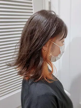 ミディアム 新宿 木下拓哉のヘアスタイル