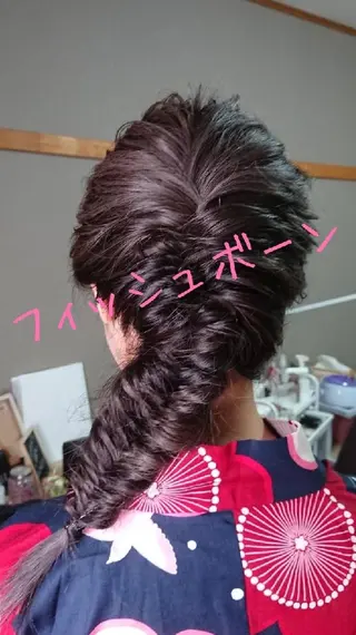 ヘアアレンジ Reika   eyelashのマツエク・マツパデザイン