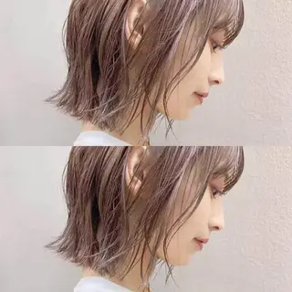 ショート カラー 縮毛矯正×艶髪カラー 髪質改善/三ツ木のヘアスタイル